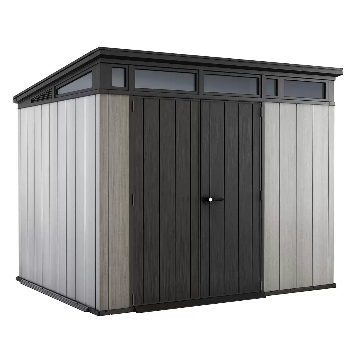 Keter 9x 7 Artisan Heavy Duty Plastic Pent Shed – Grey