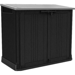 Keter Store It Out Nova 880L Storage Box (with pistons) – Dark Grey with Light Grey Lid