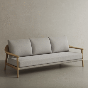 N1 Three Seater Sofa Light Teak
